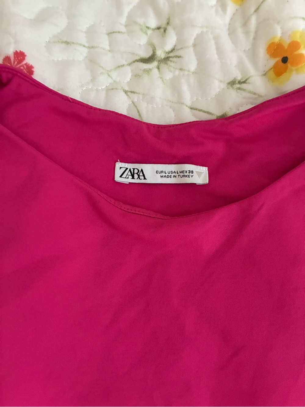 Zara Bright Fuchsia Girls' One-Piece Bodysuit - Picture 3 of 4